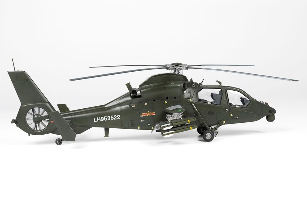 Trumpeter Scale Chinese Liberation Army Helicopter Plastic Model Kit Molded in Color 1/48 People's Z-19 Attack/Reconnaissance 05819,