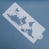Border Baking Template Art Plastic DIY Fondant Molds Cake Decorating Tool Cake Stencil World Map
