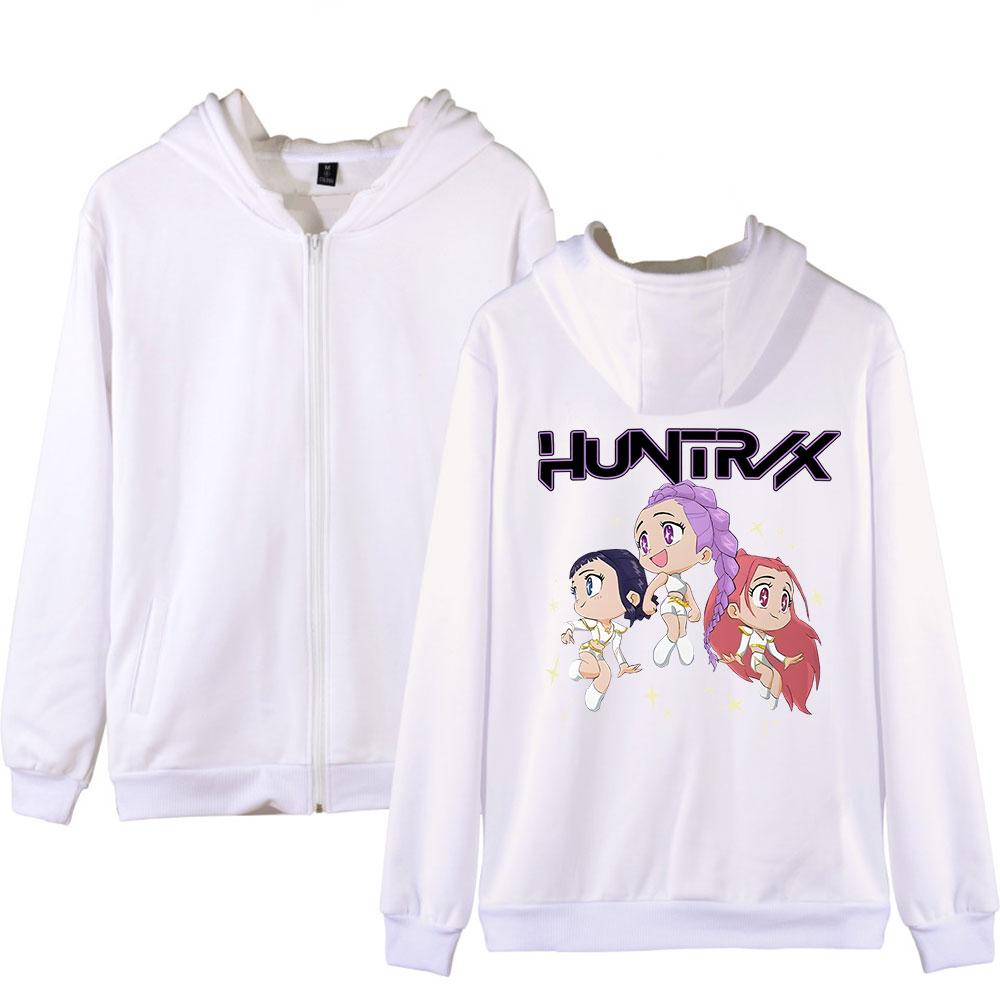Women Men's Zipper Hoodie Fashion Jacket KPop Demon Hunters Print Sweatshirt Casual Clothes Men Clothing