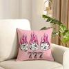Seven Star Lucky Angel Numbers Cushion Cover Reversible Plush Pillow Cover Soft Fluffy  Home Decor for Sofa Bedroom