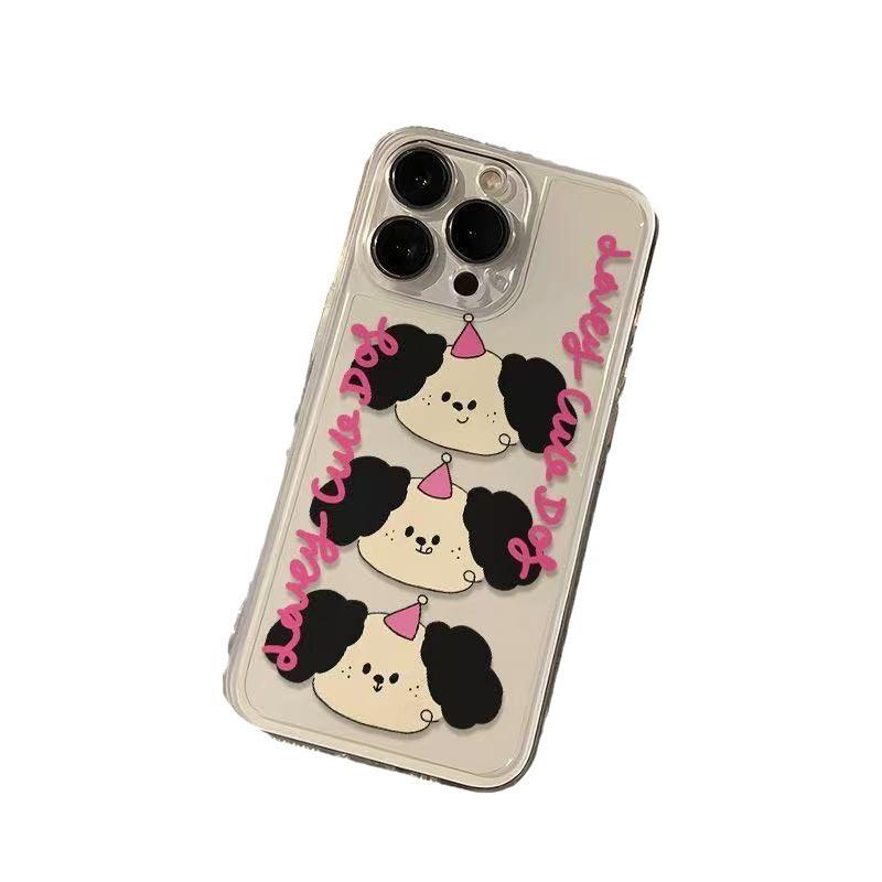 Cute European and American applicable iphone16promax mobile phone case transparent apple 15 anti-drop 14pro Japan and South Korea 13/12