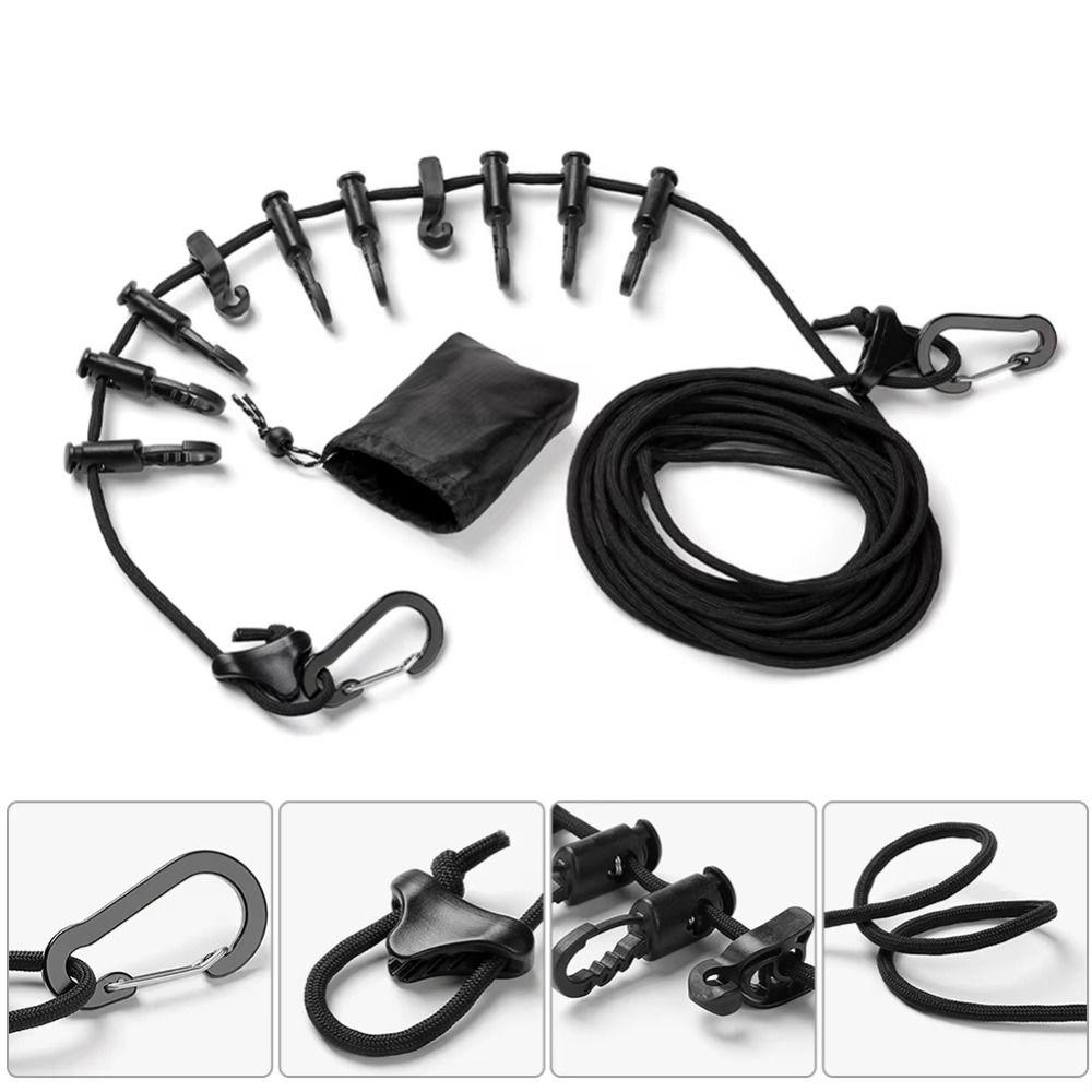 Adjustable Portable Storage Lanyard Multifunctional Camping Hanging Rope  Camping