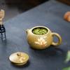 230ml Chinese Yixing Purple Clay Teapots Mud-painted Flower Pattern Handmade Xishi Tea Pot Beauty Kettle Zisha Tea Set Gifts
