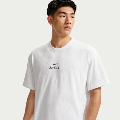 Nike T Shirts Men s White Crew Neck Moderate