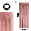 Velvet curtain on a ribbon - pink