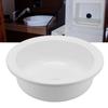 375x130mm RV Boat Round Vessel Sink Bathroom Hand Wash Basin Acrylic White for Motorhome Yacht Bathroom