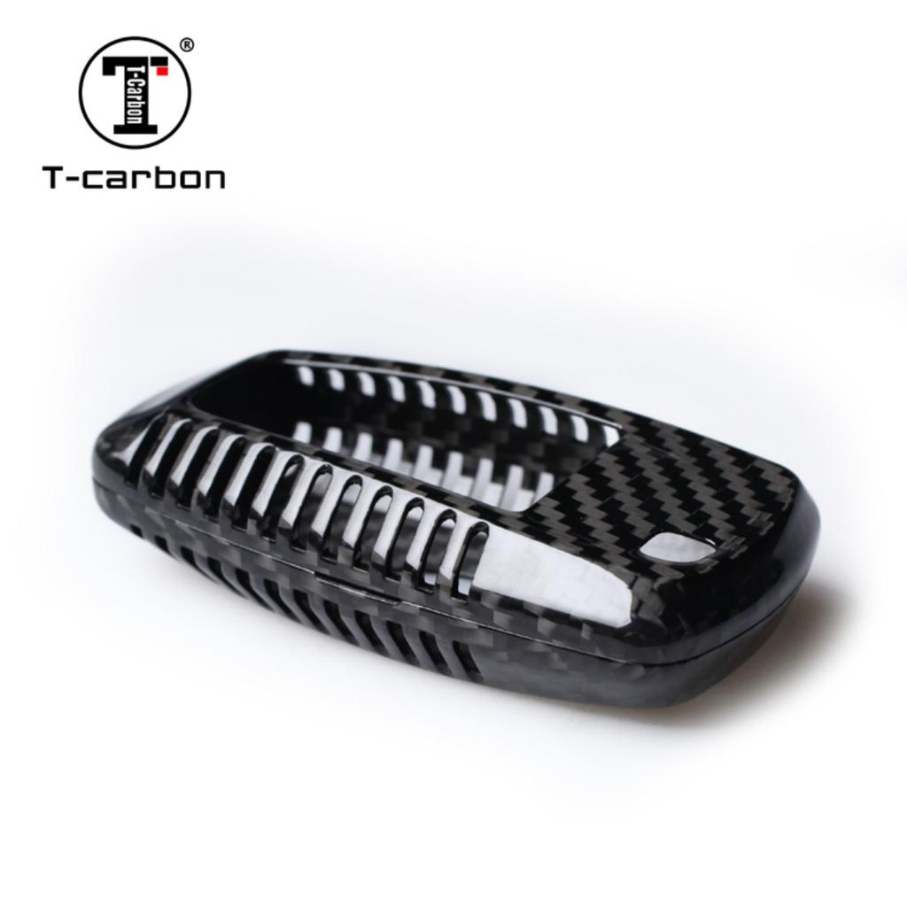 Car Key Case Cover For Ford Fusion Mondeo Mustang Edge Expedition Explorer Carbon Fiber Auto Key Case Accessories