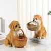 Adorable Simulated Dog Home Use Entrance Key Storage Ornaments Living Room Entrance TV Cabinet Coffee Table Tabletop Resin Crafts