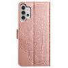 For Samsung Galaxy A13 4G Phone Case PU Leather Folio Flip Wallet Cover with Strap
