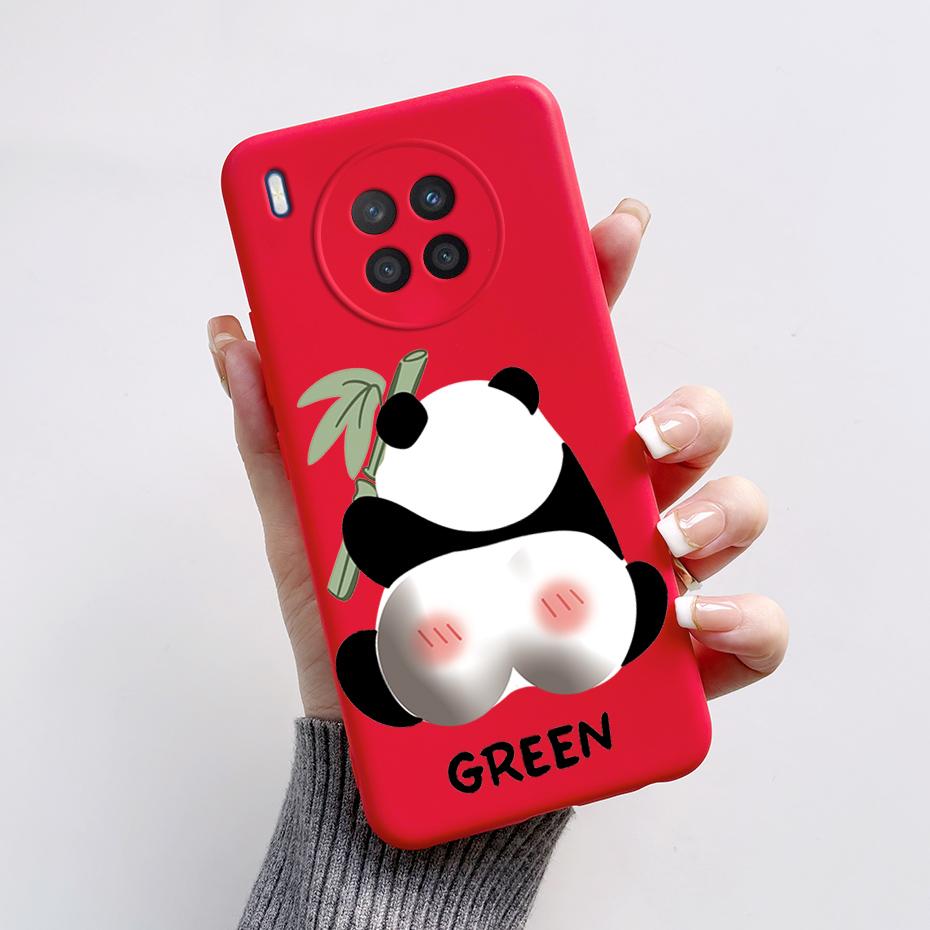 Case For Honor 50 Lite Cover on Huawei Nova 8i Phone Case Cute Rabbit Panda Painted Soft Back Cover For Honor50 Lite Nova8i Capa