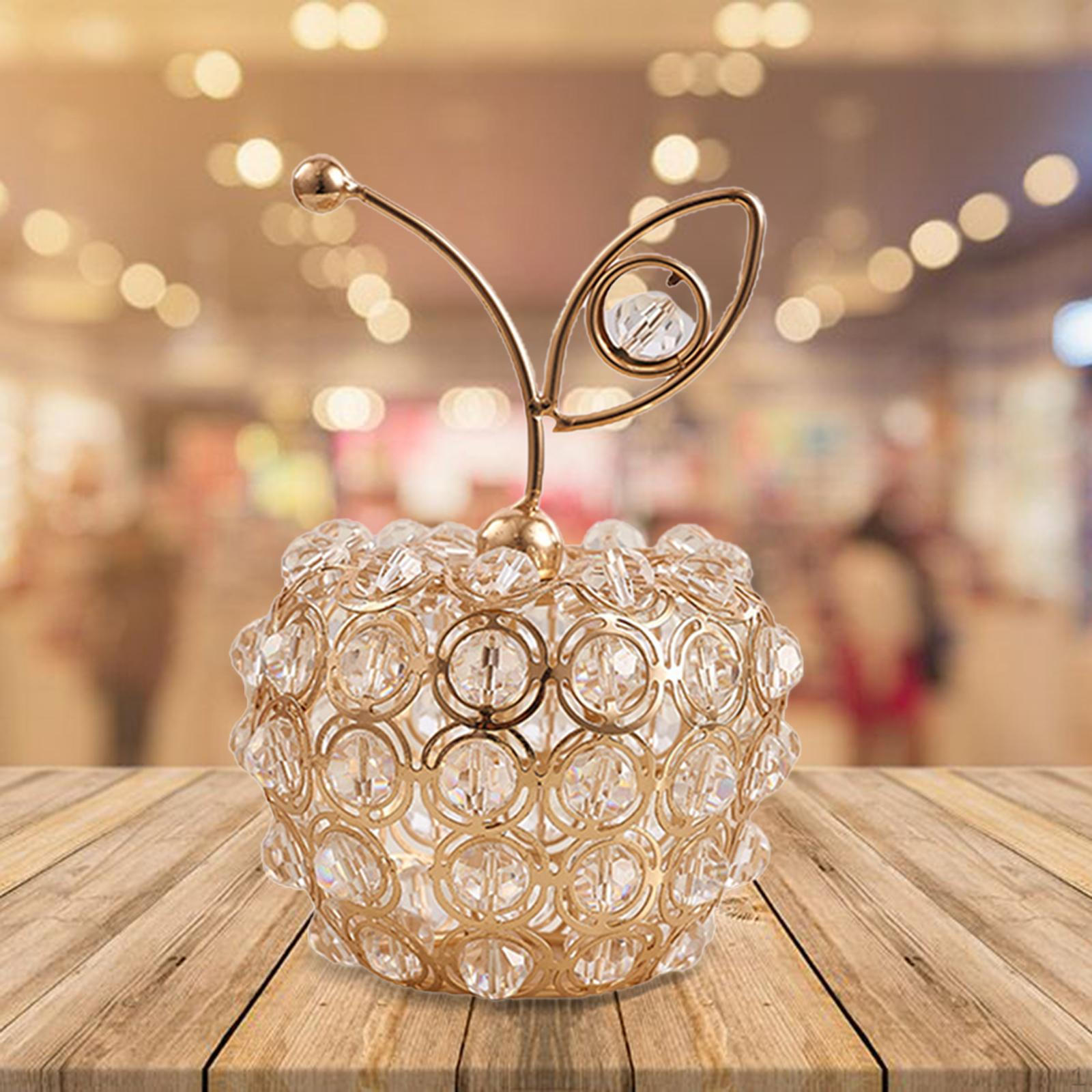 

Статуэтка с фруктами, украшения ручной работы, коллекционные предметы со стразами для гостиной, книжная полка, вход Apples