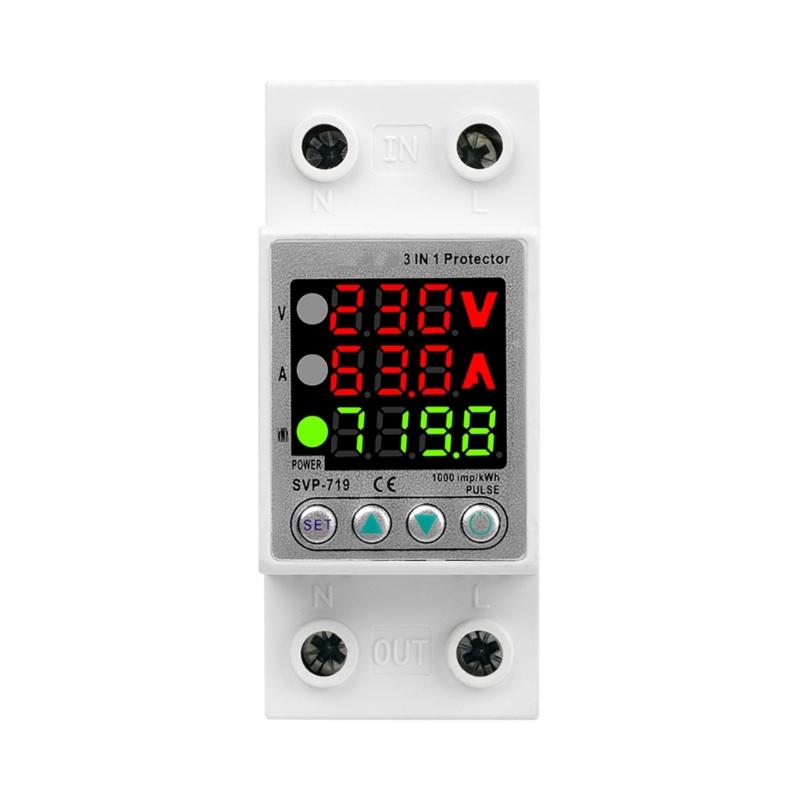 Überspannungsstrom- und Unterspannungsschutzgerät Intelligente Relais Schutzschalter Einstellbare Schutzschalter Relais