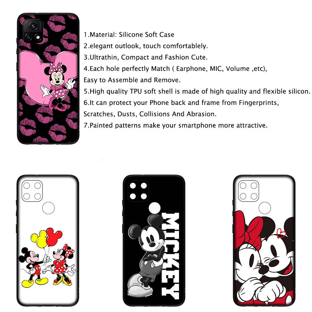 Husa pentru iPhone 16 15 14 Xiaomi Redmi Note 13 12 11 Pro Max X 10 9 XR Samsung Galaxy S24 S23 OPPO Huawei Minnie Fashion Mickey Cute Mouse Husa telefon