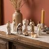 7Pcs Vintage Jesus Virgin Mary Figurine Resin Craft Mini Religious Statue  Holiday Display