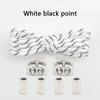 1Pair Lock Shoe laces Without ties Metal Buckle Laces Round Elastic Laces Sneakers Kids Adult No Tie Shoelaces Shoes Accessories