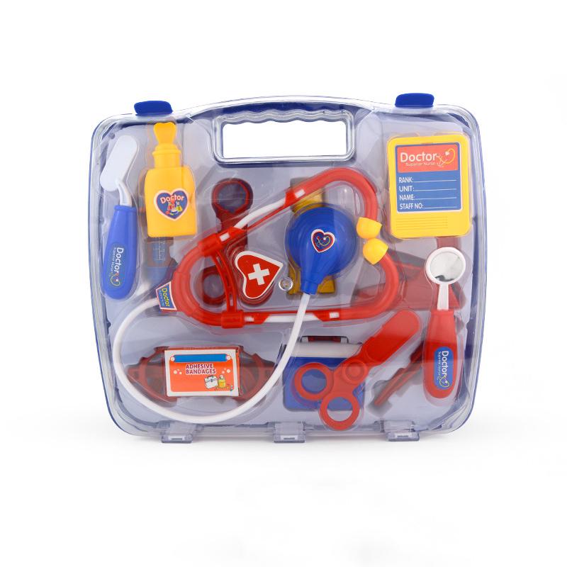 

Медицинский Детский Игрушечный Ролевой Жесткий Чехол 15 шт./набор Набор Инструментов Врача Медсестры Играть Притворяться синий