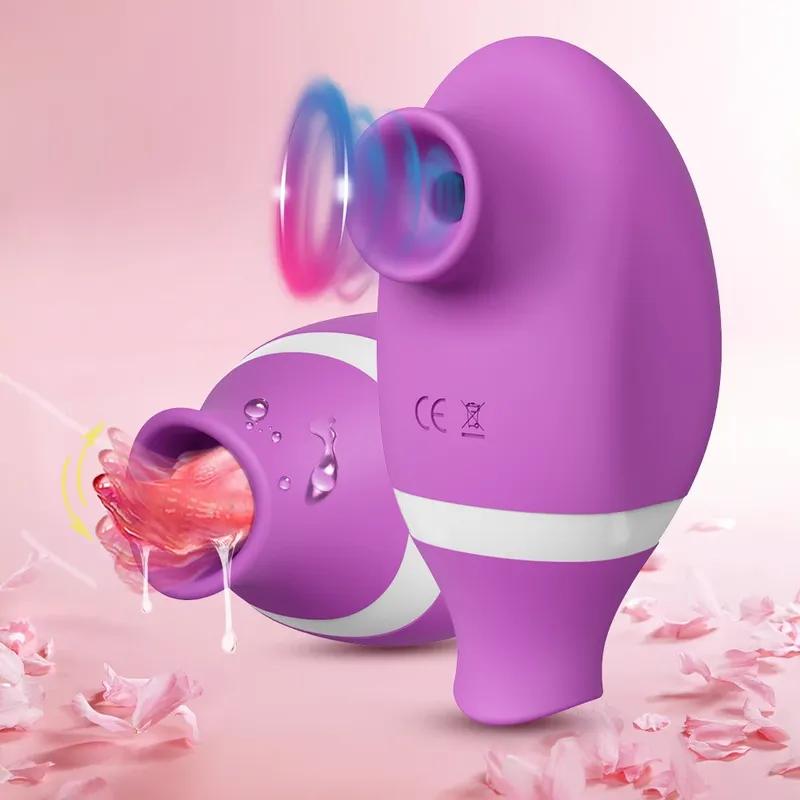 Sucking Vibrator for Women Clit Sucker Clitoris Licking Vibrator Female Nipple Oral Vacuum Stimulator Sex Toys Adult Goods