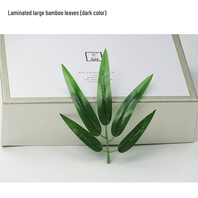 Bamboo Indoor Screen: Dense Green Fake Bamboo Leaves for Plant Landscaping