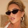 Small Oval Sexy Sunglasses Designer Men Retro Sunglasses Woman Stylish Premium Shades UV 400 Protection Thin Black Eyewear