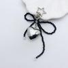 Beautiful Heart Keychain Charm Elegant Bowknot Keyrings for Fashion Enthusiasts