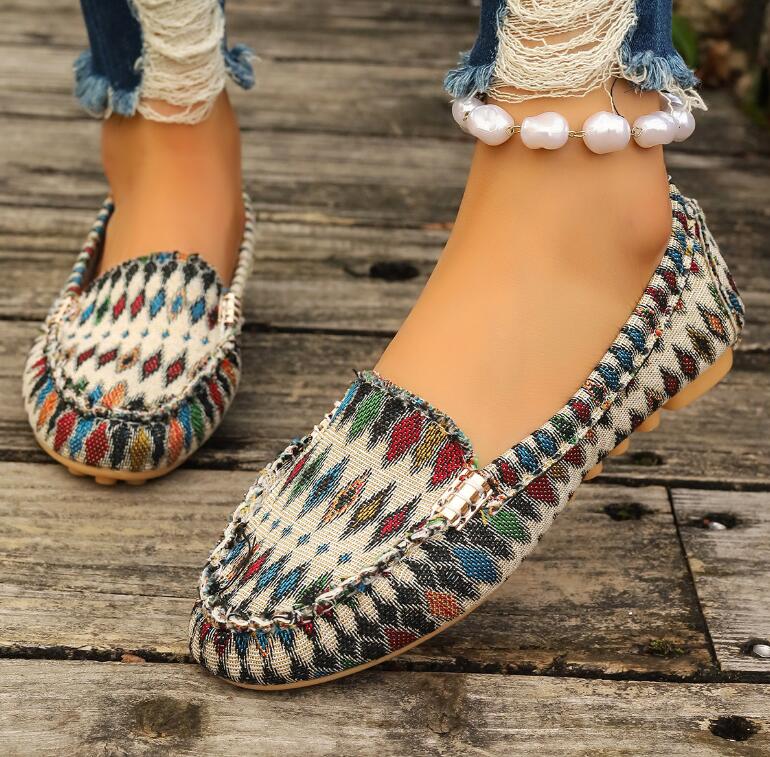 Spring Autumn Loafers Wear-resisting Women's Casual Single Shoes Fashion Non-slip Soft Flat Shoes Loafer Sports Zapatos De Mujer