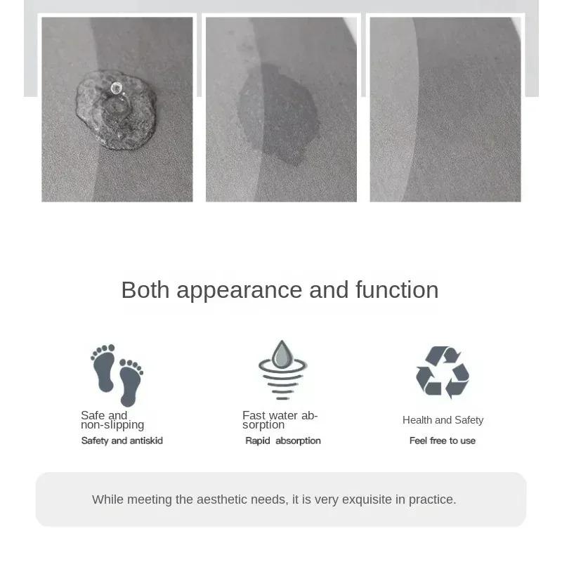 Colored Tulips Diatom Mud Entrance Antislip Home Outdoor Kitchen Rug Washable Hallway Bathroom Porch Floor Door Mat Decorate