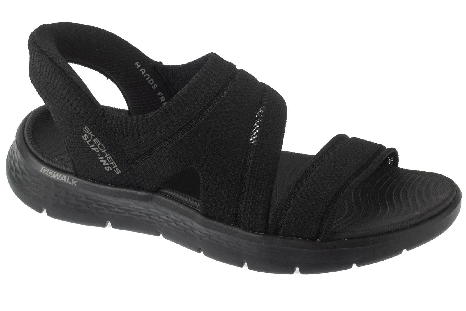 Skechers Slip-Ins: Go Walk Flex Sandale - Verlockend, Damen schwarze Sandalen 36 schwarz