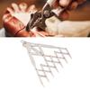 Equal Distance Measuring Ruler Stainless Steel Equidistant Ruler Equal Space Divider Leather Belt