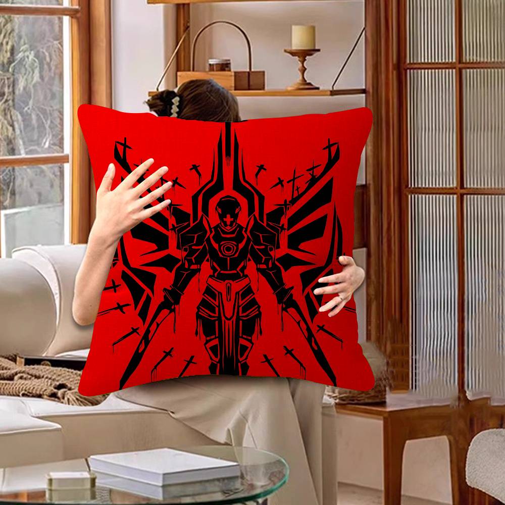 Game Anime ULTRAKILL Brooches Cushion Cover Polyester Sofa Cushions Decorative Throw Pillows Home Decoration Pillowcover