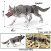 Heart-Shaped Children's Cognitive Toy: Roaring Tibetan Wolf Model Ornament