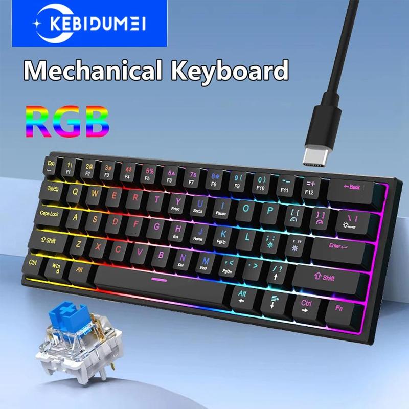 Mechanische Tastatur 87 Tasten Kabelgebundene Gaming-Tastatur 16 RGB Esports-Tastatur Hot-Swappable Ergonomische Tastatur für PC Laptop Macbook