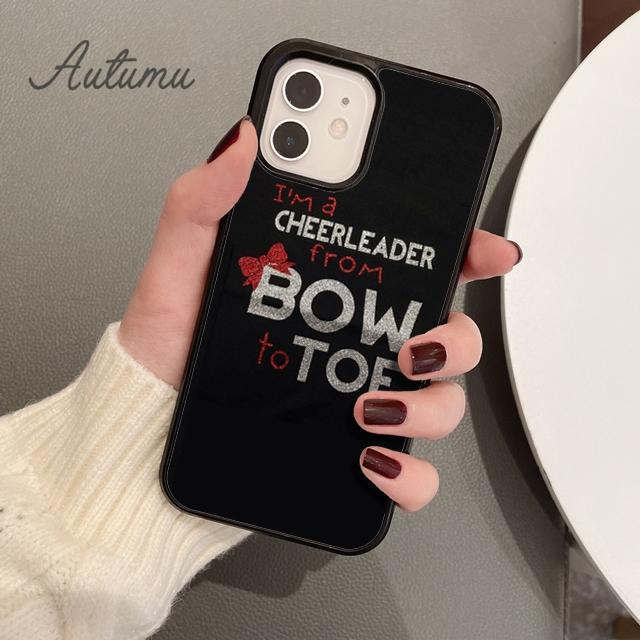 Cheers Cheerleader Bow To Toe Phone Case for iPhone 11 12 13 14 Pro Max Mini XR XS SE 2020 7 8 Plus Samsung Galaxy S21 S22 Cover