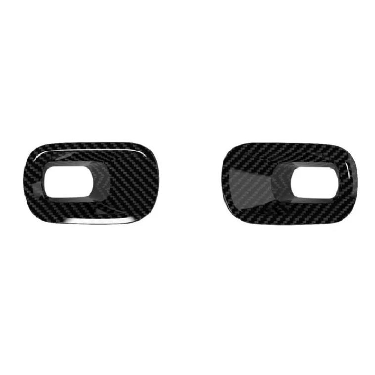 For Honda Passport 2025 2026 Car Accessories ABS Chrome Front Fog Light Lamp Cover Trim Molding Bezel Garnish Carbon fiber style