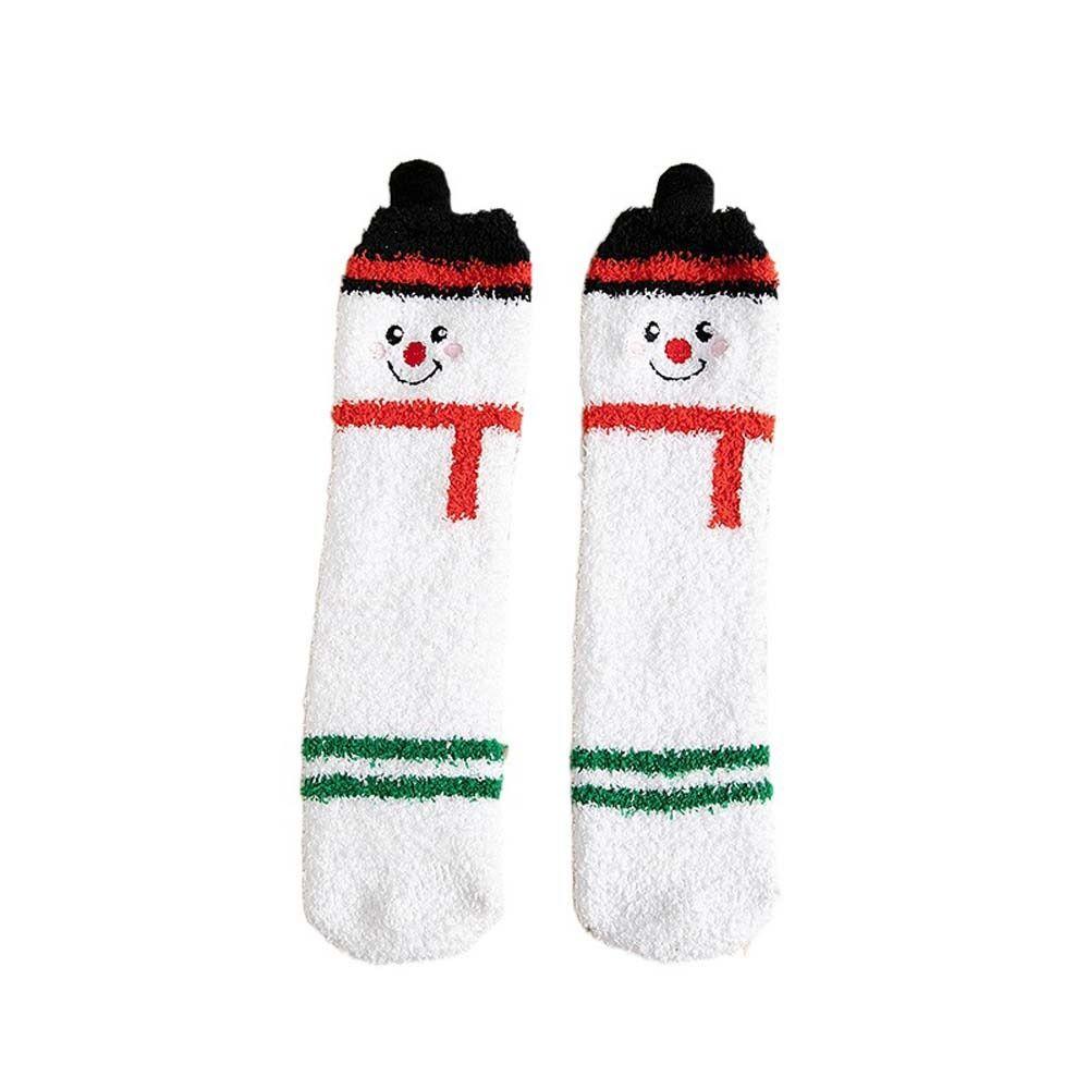 

Elk Christmas Socks Santa Claus Mid-Tube Socks Harajuku Cartoon Hosiery Christmas Gift Snowman
