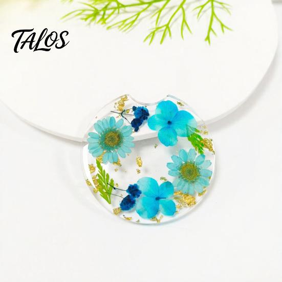 Talos Car Coaster, Durable Resin Flower Drink Mirror Polished Unique Coffee Cup Holder, for Interior Accessories