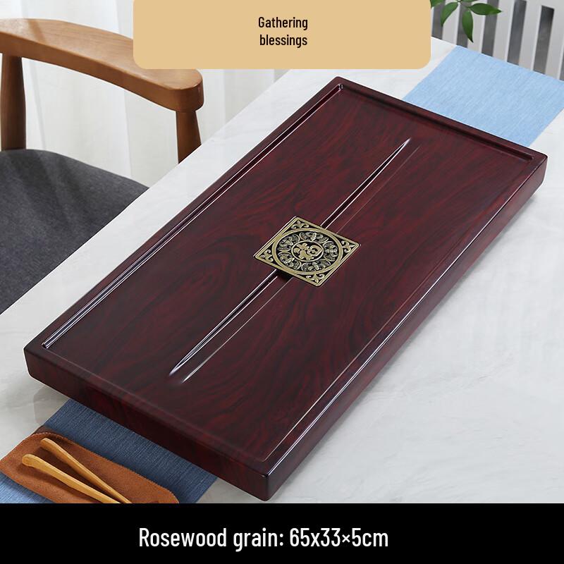 Ebony Wood Drainage Tea Tray