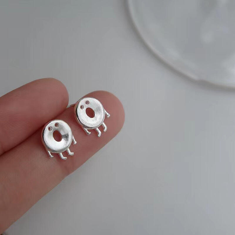 Surgical Simple Silver Krugi Earring Ball Earrings S925 Women