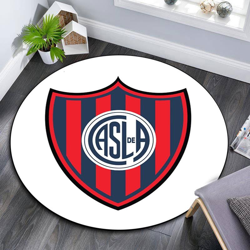 San Lorenzo de Almagro Printed Round Rug, Non Slip Washable Circular Carpet For Living Room Bedroom Playroom, Sports Fan Decor, Holiday Birthday Gift 80cmx80cm