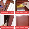Zippered Padfolio Organizer Leather Planner Binder 10.2 Inch Portfolio Folder for Documents Letter Size Business Card Holder
