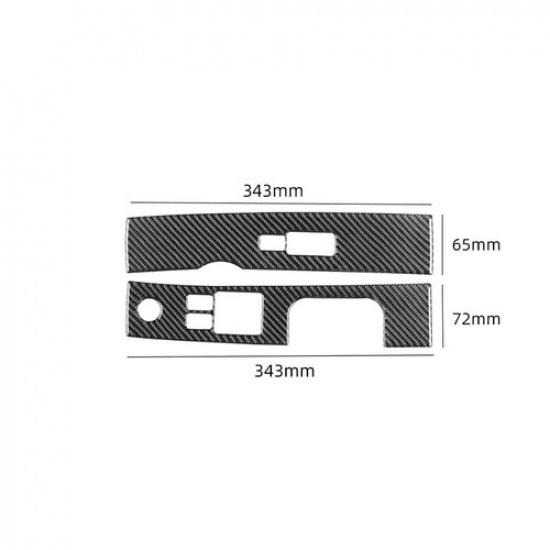 Carbon Fiber Door Window Lift Button Panel Cover for nissan Nissan 350Z 06-09