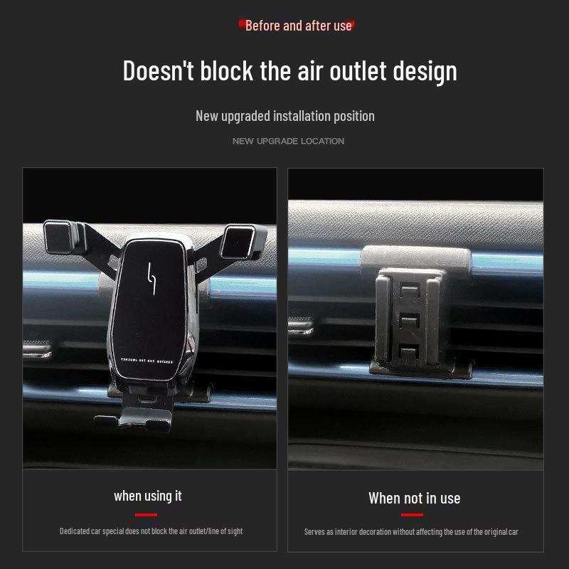 20-22 ORA White Cat Wireless Car Phone Holder with Charging & Navigation