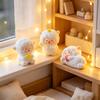 2 Stuks Mini Hars Witte Miniature Schapen Beeldjes Kleine Hars Schapen Beeldjes Kleine Dieren Lammetje Beeldje voor Bureau, Auto Accessoires
