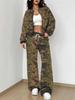 Camouflage Style Autumn And Winter New European And American Women'S Clothing Outdoor Fashion Suit Women