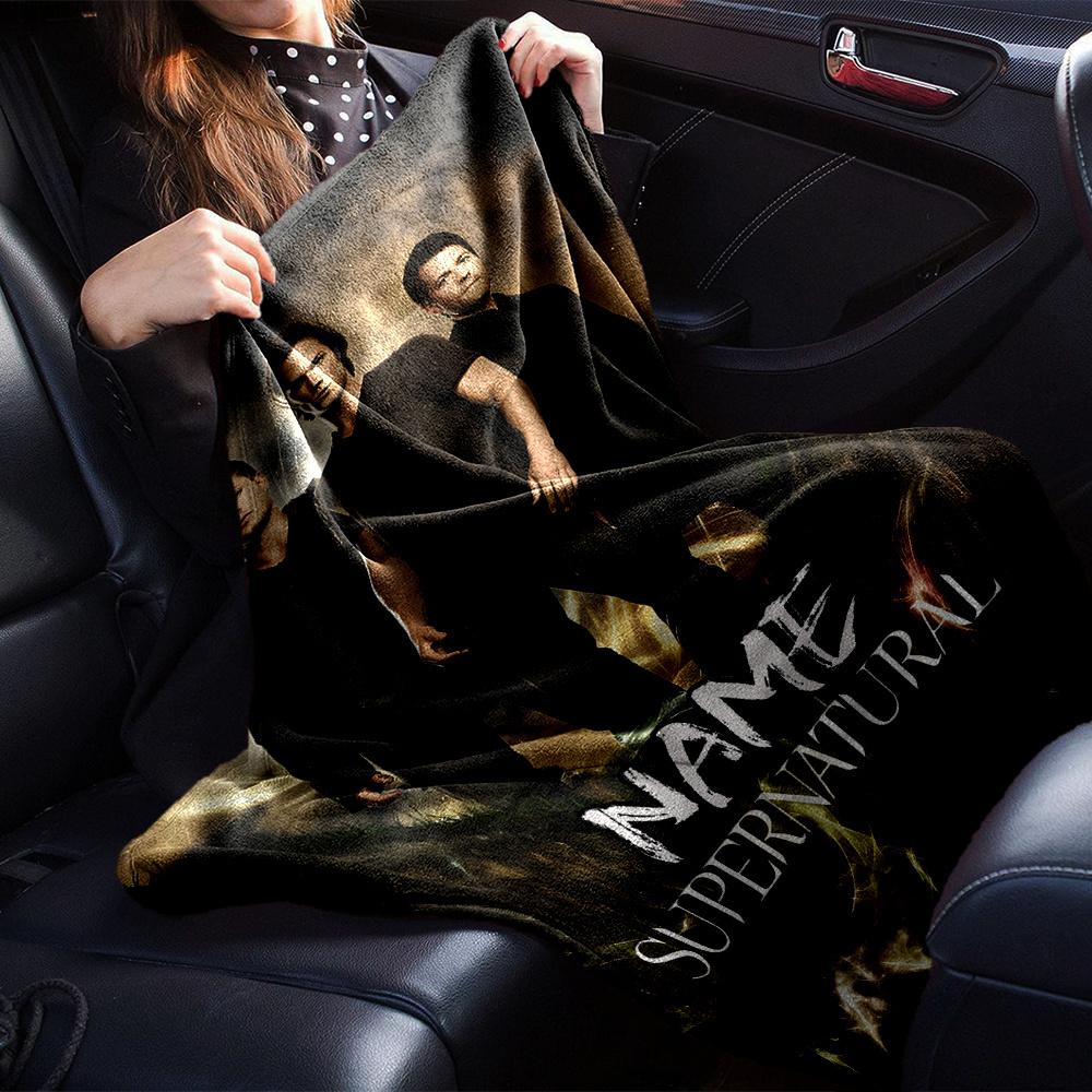 Supernatural Men Dark Clouds Mountain Four Seasons Blanket Customized With Your Name Lightweight And Warm Perfect Gift For Home Office Camping Sofa