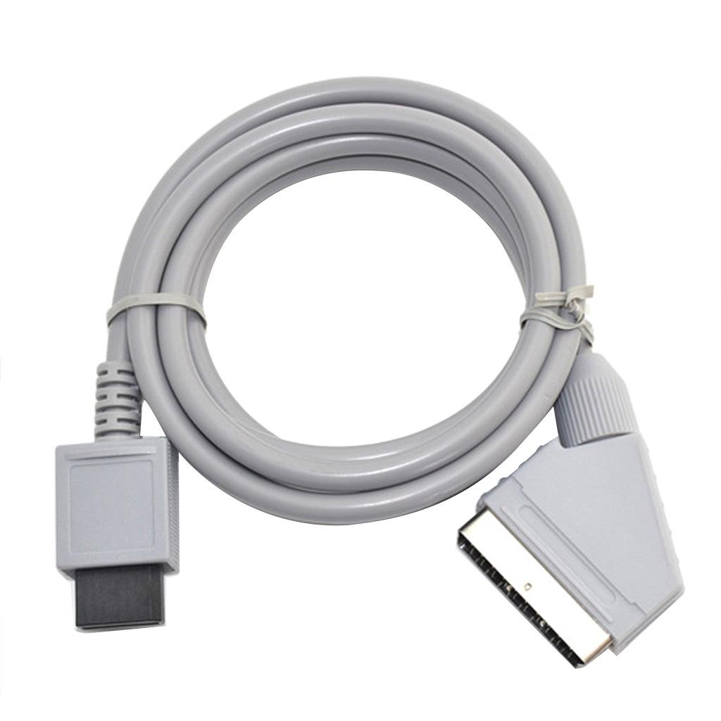 

1,8 м RGB Scart Video TV AV шнур кабель совместим с Wii Wii-U видеоигры B