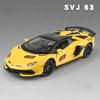 1/24 Lamborghinis Aventador SVJ63 Modelo em Liga Leve Carro Brinquedo Diecasts Fundição de Metal Som e Luz Carros Brinquedos para Crianças Veículo