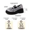 Shallow Mary Jane shoes women's autumn fashion bow retro casual single shoes with skirt small leather shoes trend
