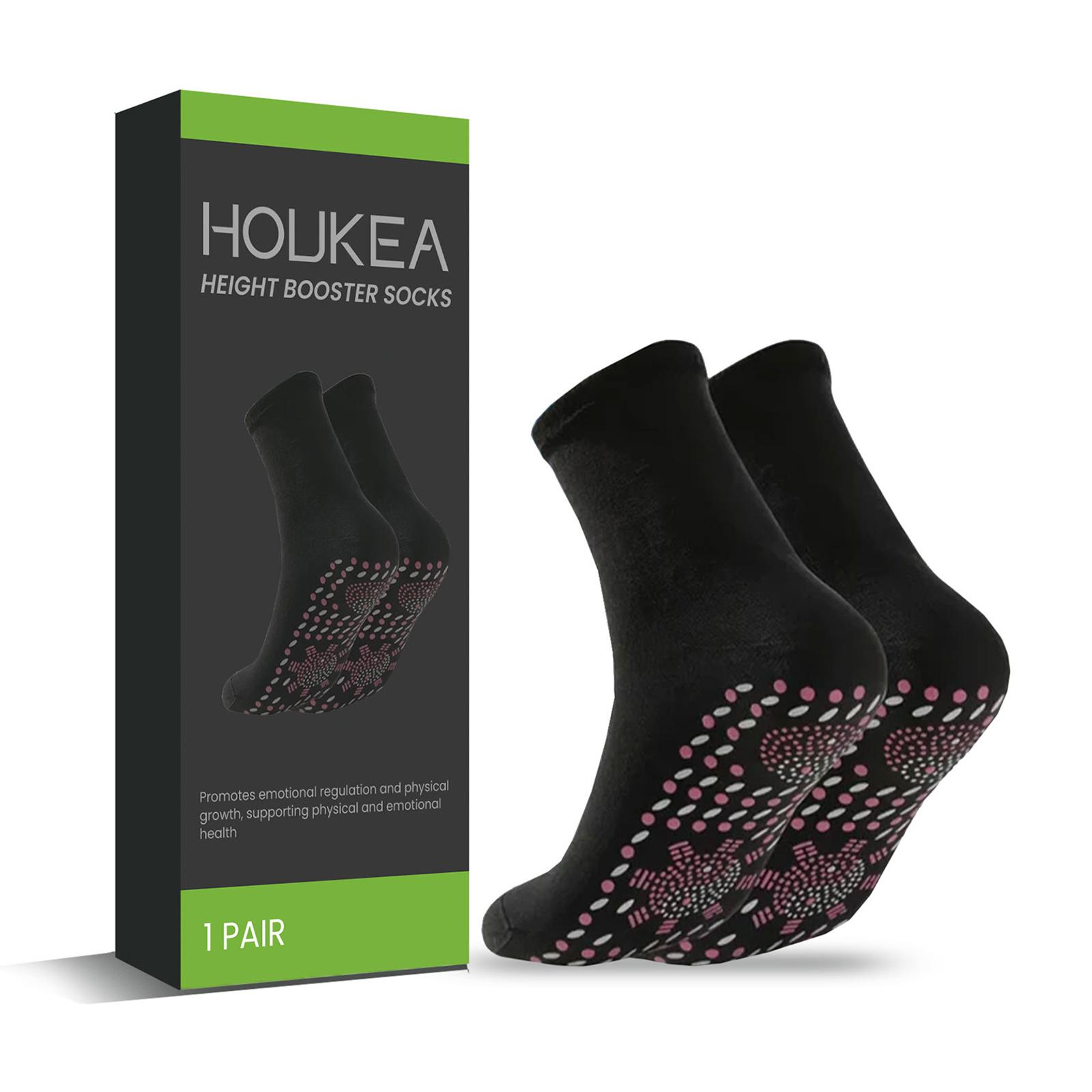 HOUKEA HK-J01-0109-01 Winter Self-Heating Socks Anti-Fatigue Non-Slip Thermal Socks A