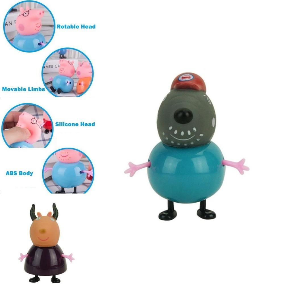 Colorful Eco-friendly Peppa Pig Family Friends Action Figures For Kids 25pcs Set