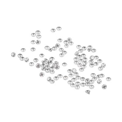 100pcs Transparent Rhinestones Mini Sharpened Bottom Exquisite Crystal Gems for DIY Craft Jewelry